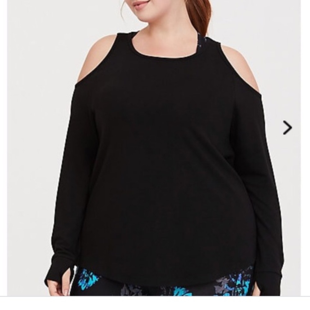 Long sleeve top, cold shoulder (size 1)